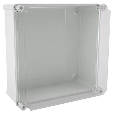 Safybox CA-44A GRP 360x360x205mm square transparent lid IP66