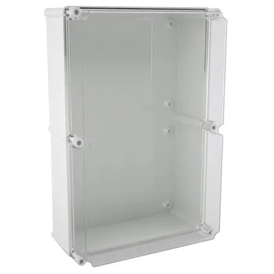 Safybox CA-64A GRP 540x360x205mm transparent raised lid IP66