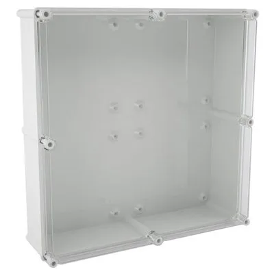 Safybox CA-66 GRP 540x540x170mm square shallow transparent lid IP66