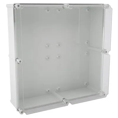 Safybox CA-66A GRP 540x540x205mm square transparent raised lid IP66