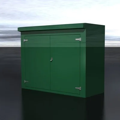 ET12A GRP Double Door Cabinet 1200x1000x2000mm IP66 tall double door kiosk