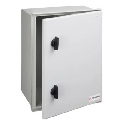 Minipol MN432 GRP 400x300x200mm IP66 single door grey wall mount enclosure