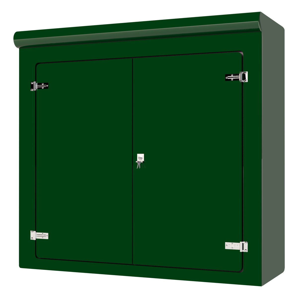 VR10 Green GRP Cabinet — 1710×800×1610mm. Closed front view