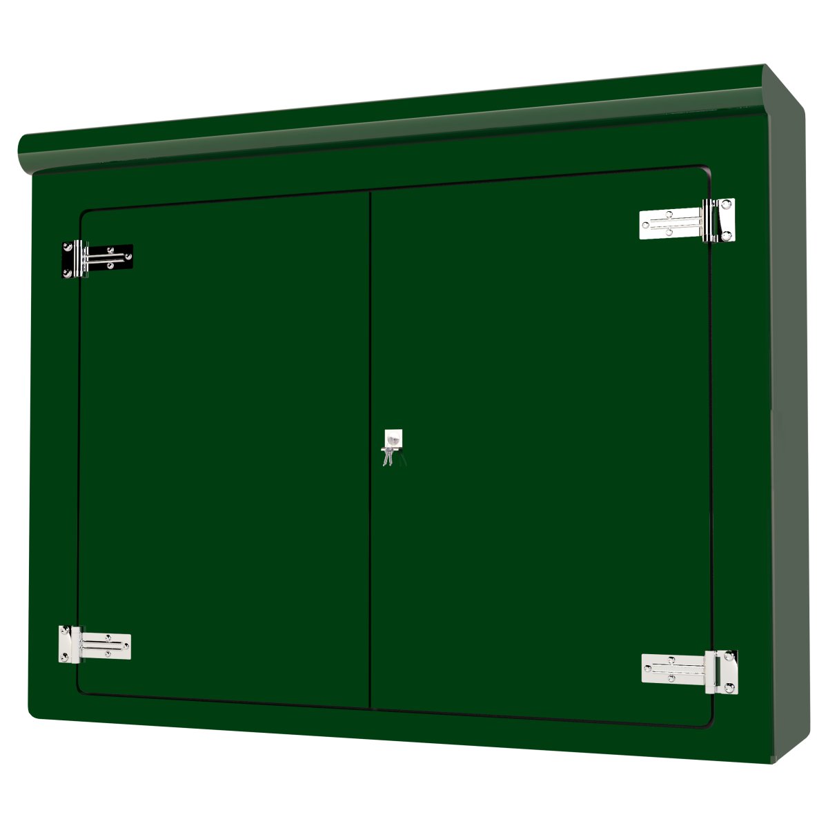 VR11 Green GRP Cabinet — 2000×500×1600mm — Front view closed