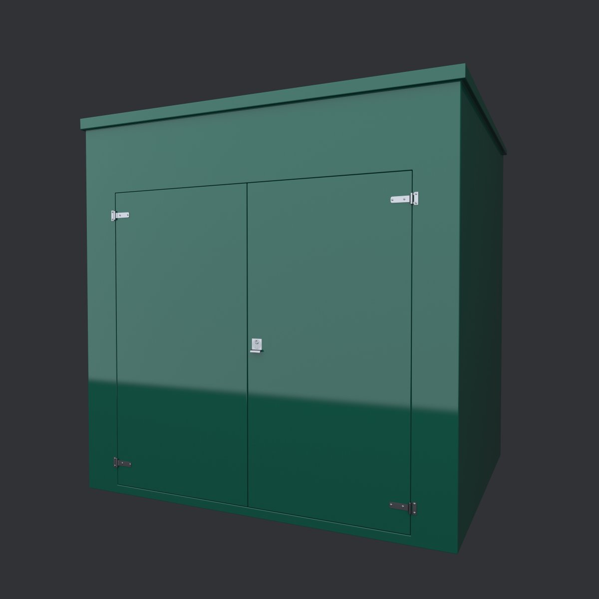 VR17-E Large GRP Kiosk — 2450×1990×2450mm with Electrical Fit-Out — gallery image