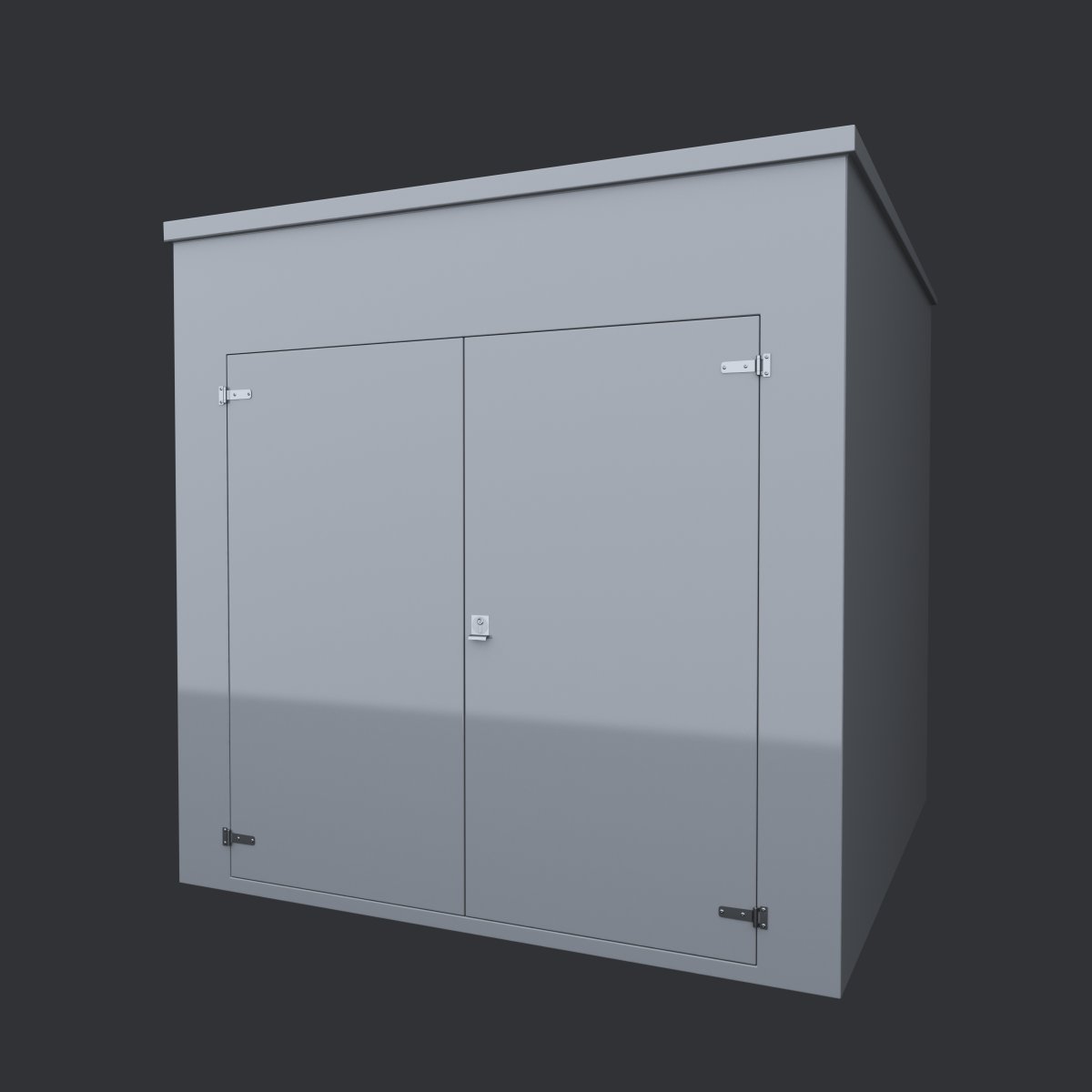 VR18 Large GRP Kiosk — 2450×2450×2450mm — gallery image