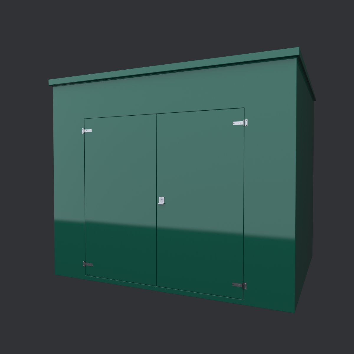 VR19 Large GRP Kiosk — 3000×2600×2450mm — gallery image
