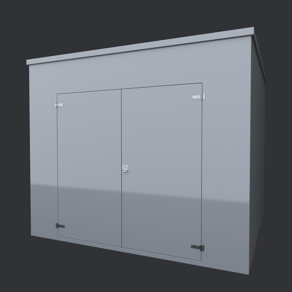 VR20 Large GRP Kiosk — 3000×2900×2450mm — gallery image