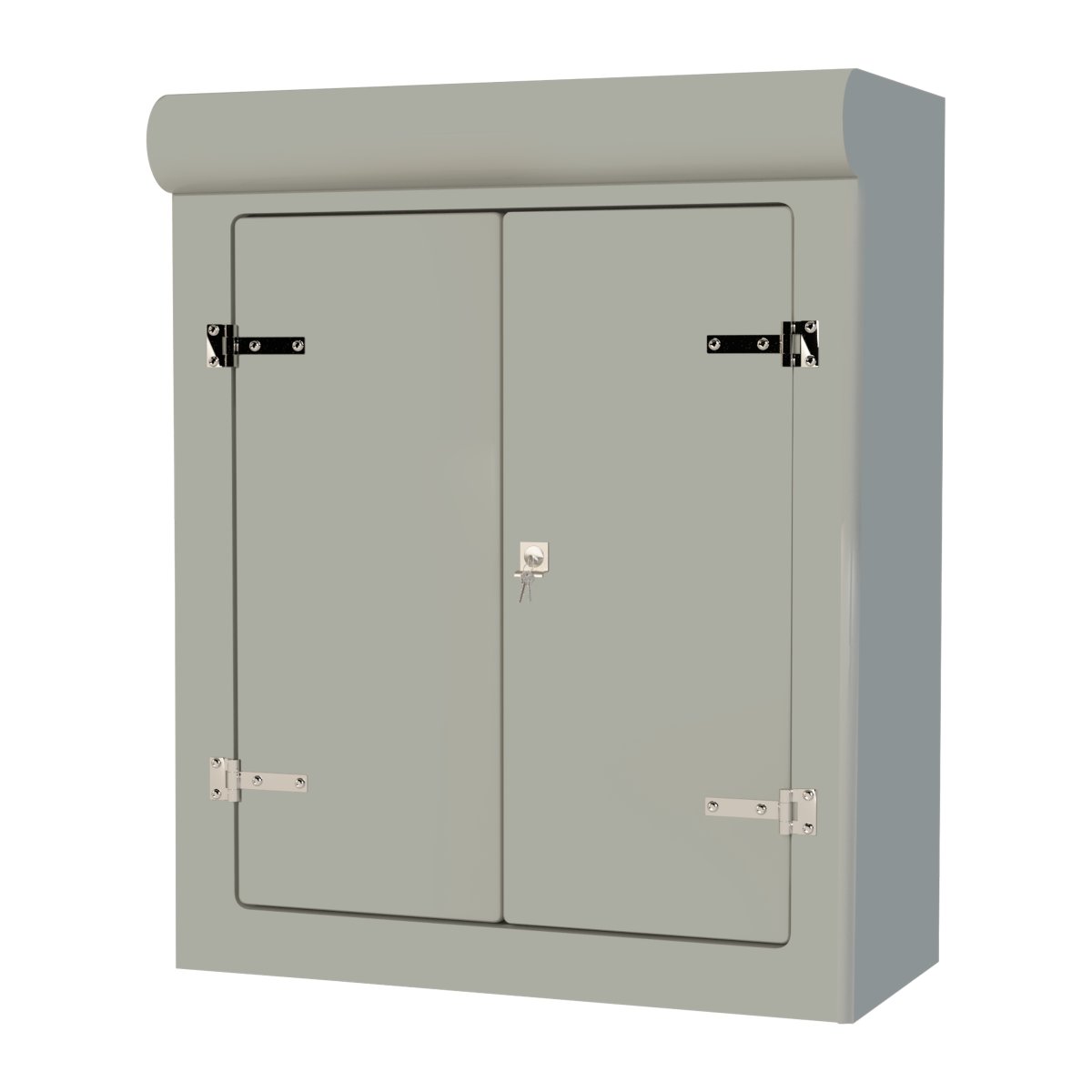 VR6 Gray GRP Cabinet — 1095×475×1320mm - closed view — gallery image