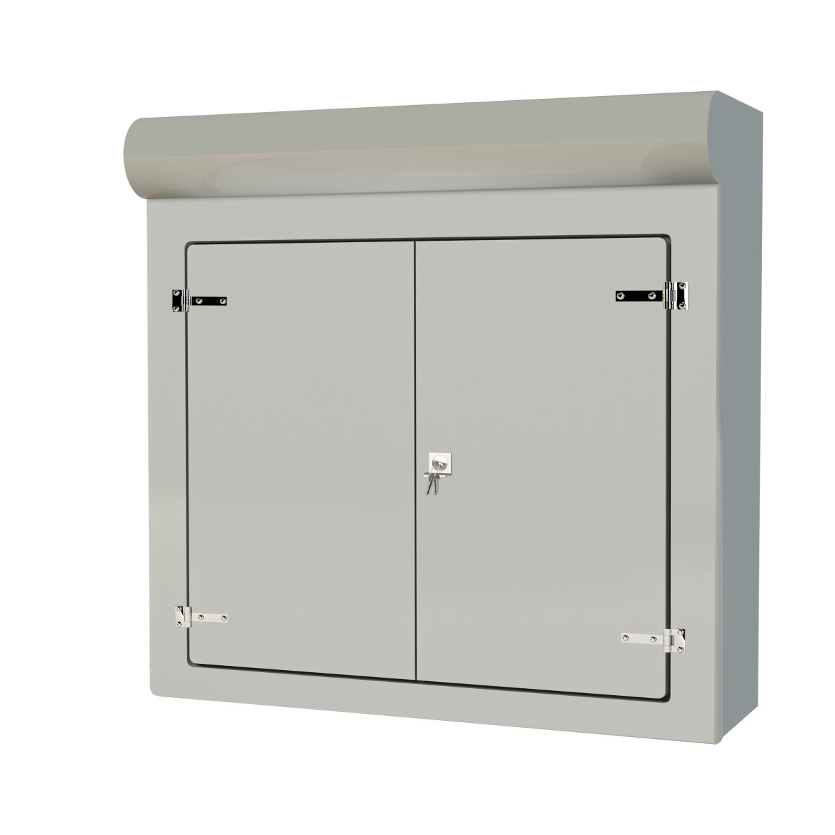 VR8 GRP Cabinet (Gray) — 1300×400×1250mm - front — gallery image
