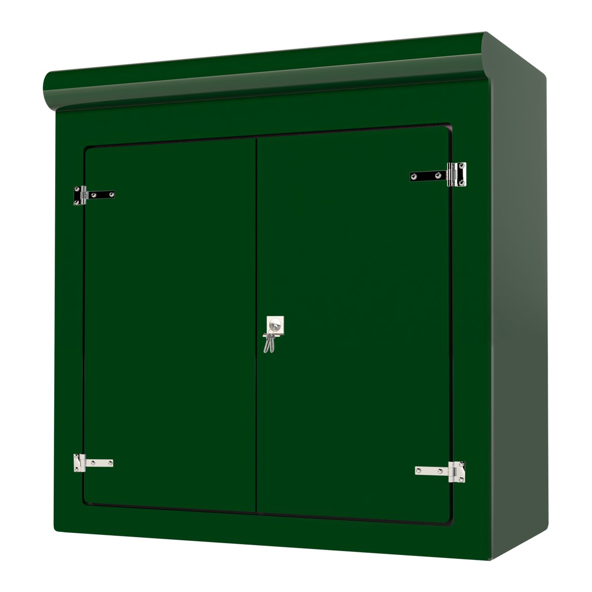 VR9 Green GRP Cabinet — 1455×700×1485mm - front view — gallery image